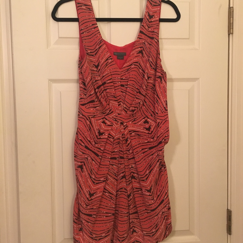 Orange Armani Exchange Party Dress